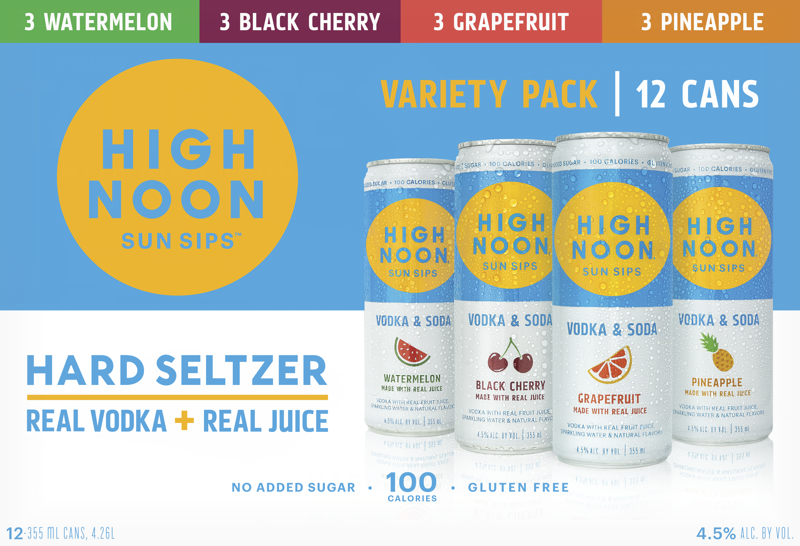 High Noon Variety 12pack Cans 12 oz Bottle Hampton