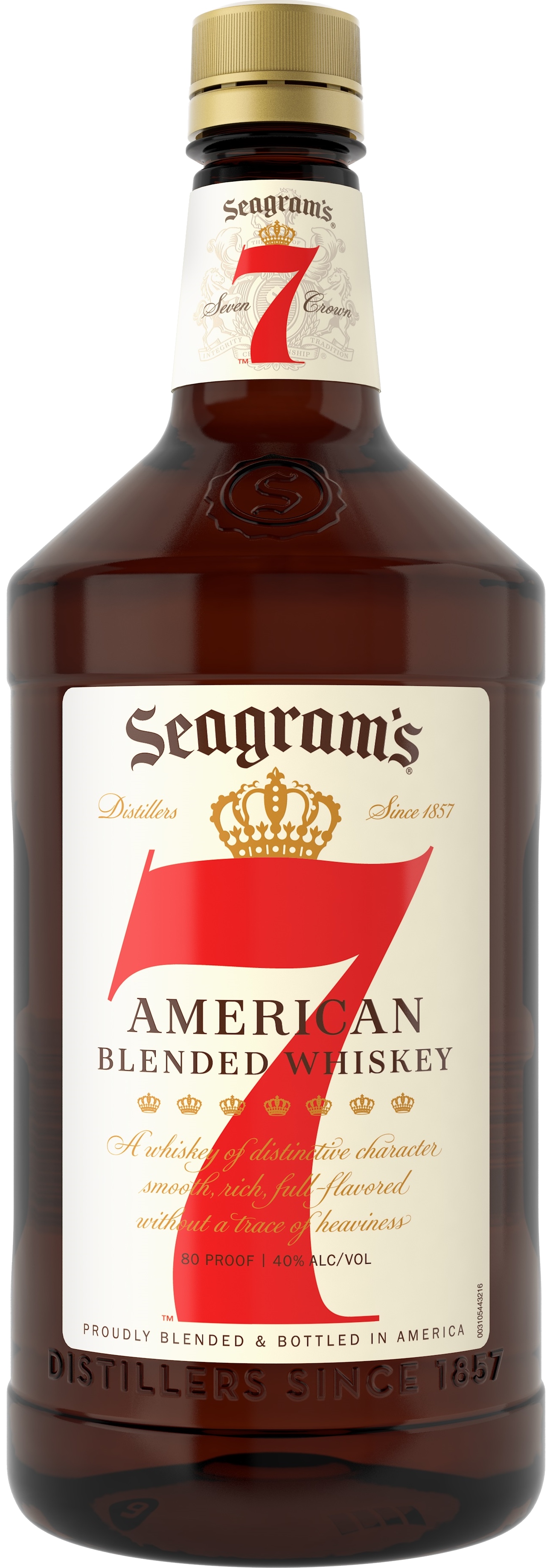 Seagram's 7 Crown Blended Whiskey 1.75 Bottle Hampton