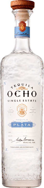 Tequila Ocho Single Estate Plata Tequila Bottle Hampton