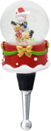 Snowman Snow Globe Bottle Stopper