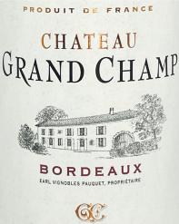 Chateau Grand Champ&nbsp;Bordeaux Rouge 2018