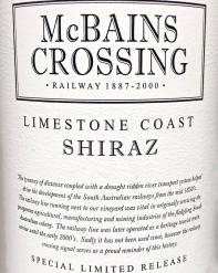 McBains Crossing&nbsp;Limestone Coast Shiraz 2017