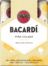 Bacardi Pina Colada Cocktail 4-Pack Cans 355ml