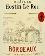 Chateau Hostin Le Roc Bordeaux Rouge 2019