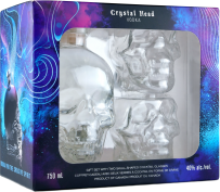 Crystal Head Vodka Gift Set with 2 Glasses