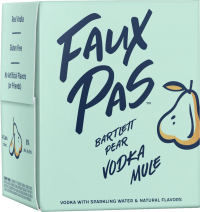 Faux Pas Bartlett Pear Vodka Mule 4-Pack Cans 250ml