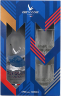 Grey Goose Vodka Gift Set with 2 Glasses