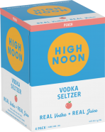 High Noon Peach Vodka Seltzer 4-pack Cans 12 oz