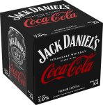 Jack Daniel's - Whiskey & Coke 4-Pack Cans 355ml