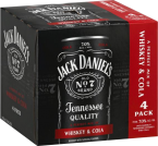 Jack Daniel's - Whiskey & Cola 4-Pack Cans 355ml