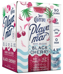 Jose Cuervo Playamar Black Cherry Hard Seltzer 4-Pack Cans 355ml